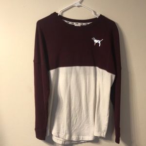 PINK long sleeve crewneck